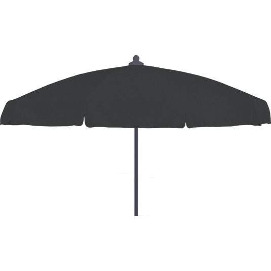 Vlaemynck Plage Parasol Ø180 cm – Coal canopy, White – Flap & Braid frame