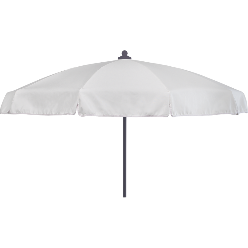Load image into Gallery viewer, Vlaemynck Plage Parasol Ø180 cm – Ecru canopy, White – Flap &amp; Braid frame
