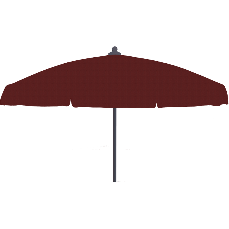 Load image into Gallery viewer, Vlaemynck Plage Parasol Ø180 cm – Garnet canopy, White – Flap &amp; Braid frame
