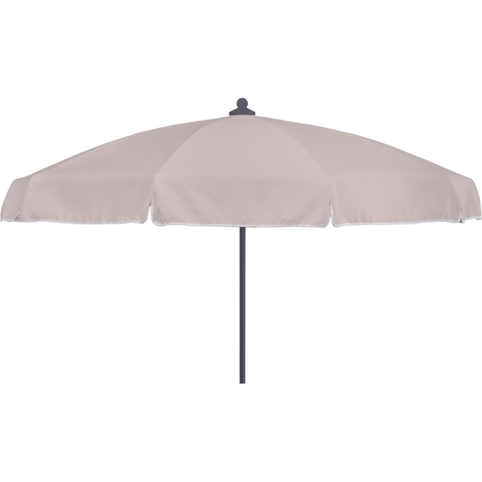 Vlaemynck Plage Parasol Ø180 cm – Papyrus canopy, White – Flap & Braid frame