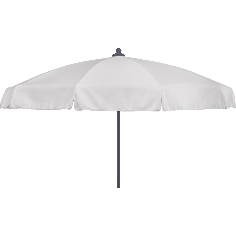 Load image into Gallery viewer, Vlaemynck Plage Parasol Ø200 cm – Ecru canopy, White – Flap &amp; Braid frame
