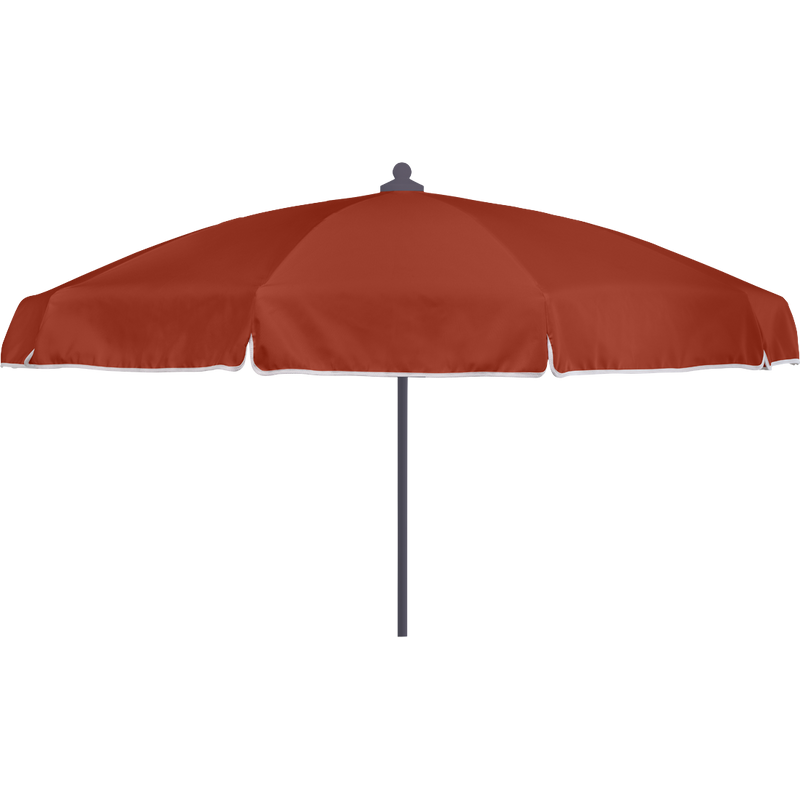 Load image into Gallery viewer, Vlaemynck Plage Parasol Ø200 cm – Granite canopy, White – Flap &amp; Fringe frame
