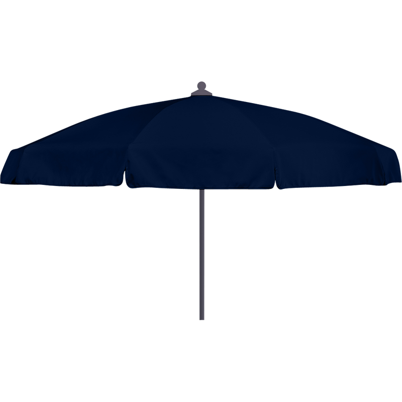 Load image into Gallery viewer, Vlaemynck Plage Parasol Ø200 cm – Midnight Blue canopy, White – Flap &amp; Braid frame

