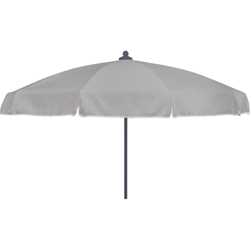 Load image into Gallery viewer, Vlaemynck Plage Parasol Ø200 cm – Pebble canopy, White – Flap &amp; Braid frame

