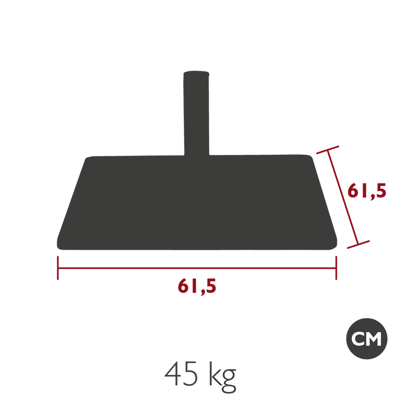 Load image into Gallery viewer, Vlaemynck Steel Parasol Base 45 kg – view 2
