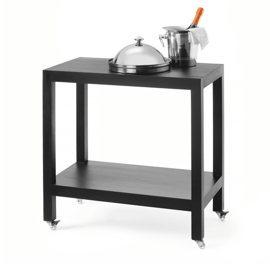 Waiter Trolley Madeira Black 820x460x(h)850 mm - Custom Wood DesignsBlack Fine Dine waiter trolley with 820x460mm top and 850mm height, ideal for professional hospitality service.Waiter's trolley504963
