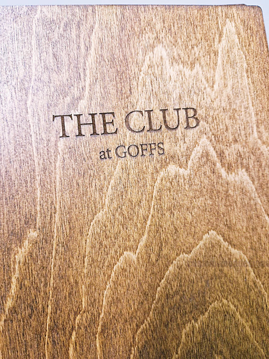 20 x Personalised Wood Menus 20x20cm Custom Wood Designs __label: Multibuy walnut-20-x-personalised-wood-menus-20x20cm-53612669501783