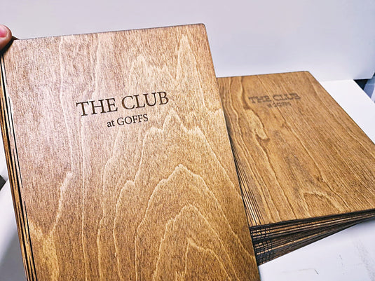 A4 Book Wooden Menu 21x30cm Custom Wood Designs __label: Multibuy walnut-a4-book-wooden-menu-21x30cm-53612678807895