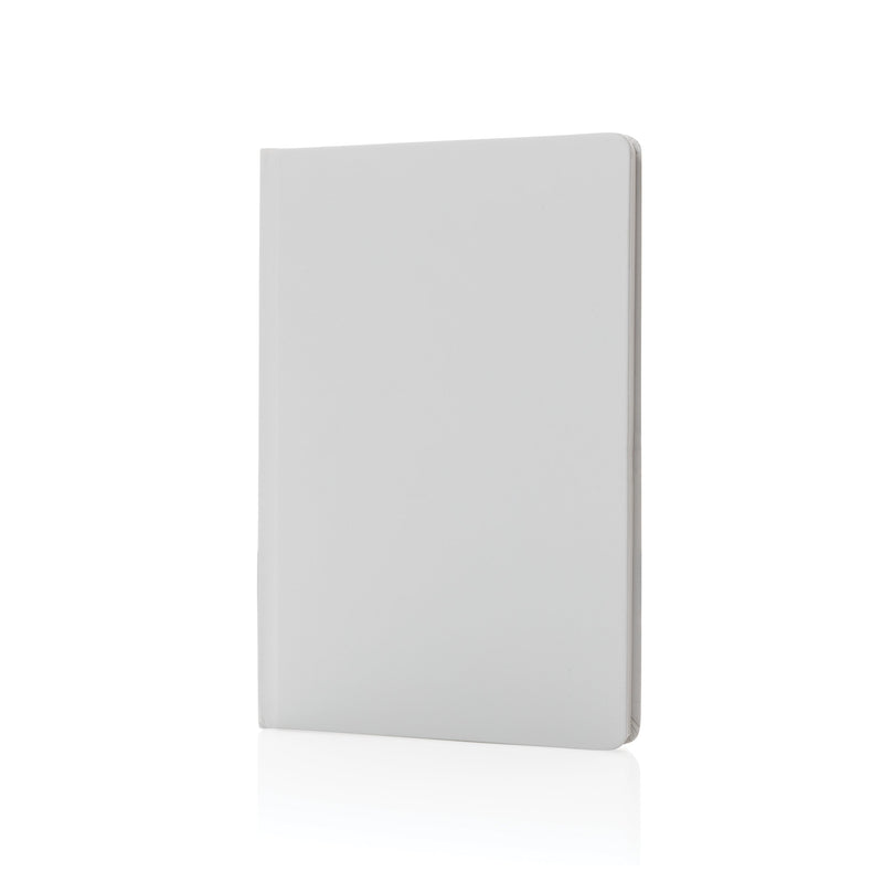 Load image into Gallery viewer, Hardcover stone paper notebook pack of 25 Custom Wood Designs __label: Multibuy whitehardcoernotebookcustomwooddesignslogoofficebrandingpromo_d82ef0d0-37f3-4b5a-9269-5b8b5175d98c
