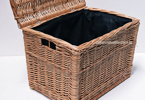 10 x Wicker Hamper Basket Large 40 X 30 X 30cm Wicker Hamper Basket Custom Wood Designs Gifting basket hamper basket Retail display basket wicker basket wicker-hamper-basket-with-black-fabric-lining-10-x-wicker-hamper-basket-large-40-x-30-x-30cm-53613680394583