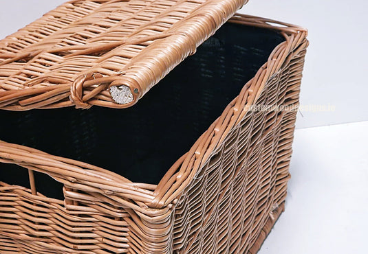 10 x Wicker Hamper Basket Large 40 X 30 X 30cm Wicker Hamper Basket Custom Wood Designs Gifting basket hamper basket Retail display basket wicker basket wicker-hamper-basket-with-black-fabric-lining-10-x-wicker-hamper-basket-large-40-x-30-x-30cm-53613682524503