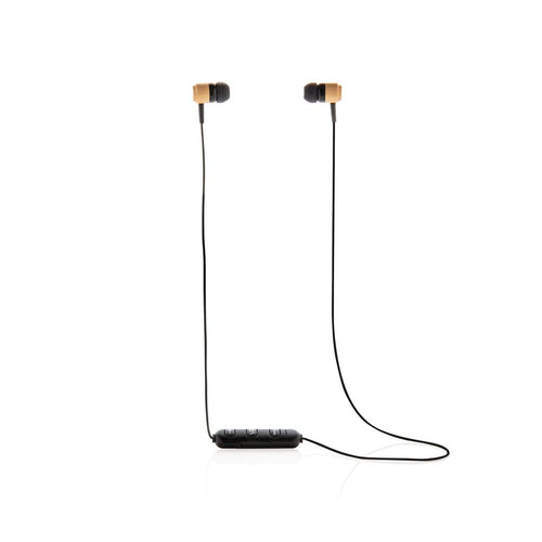 Wireless bamboo earbuds pack of 25 Custom Wood Designs __label: Multibuy wirelessearbudscustomwooddesignsbamboo