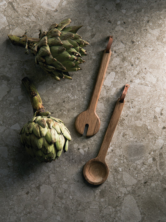 Oak Serving Cutlery pack of 25 Custom Wood Designs __label: Multibuy woodenservingutensilscustomwooddesigns