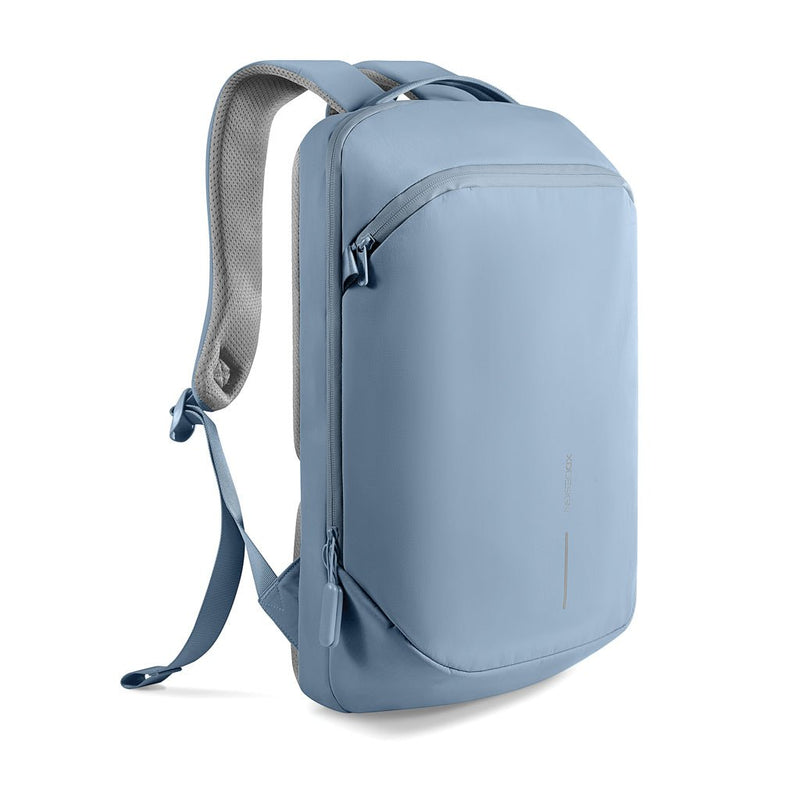 Load image into Gallery viewer, XD Design Bobby Air Backpack - Custom Wood DesignsXD Design Bobby Air backpack in black, showing multiple compartments and padded shoulder straps for comfortable travel and daily use.Bags &amp; TravelP706.3215Nylon,rPETblue
