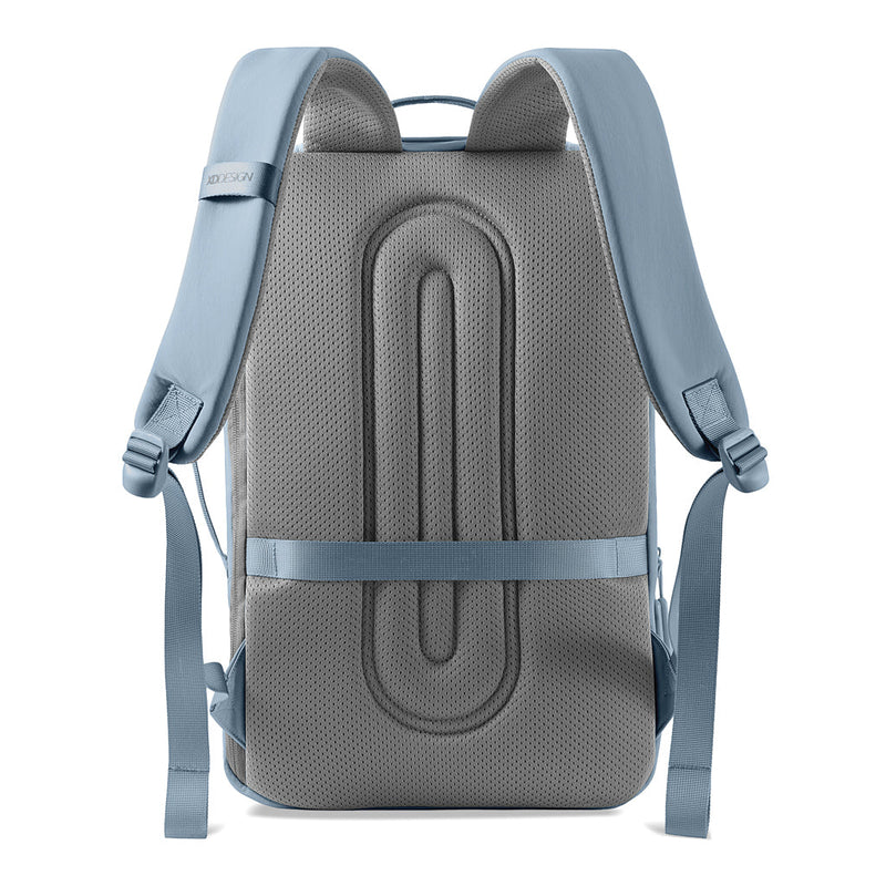 Load image into Gallery viewer, XD Design Bobby Air Backpack - Custom Wood DesignsXD Design Bobby Air backpack in black, showing multiple compartments and adjustable straps, suitable for travel and everyday use.Bags &amp; TravelP706.3215Nylon,rPETblue
