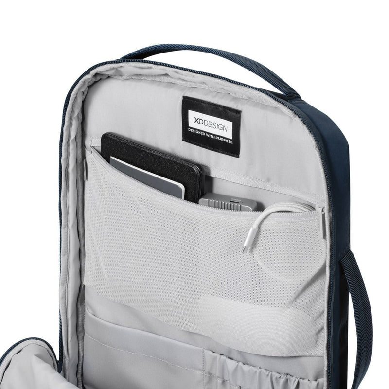 Load image into Gallery viewer, XD Design Bobby Air Backpack - Custom Wood DesignsXD Design Bobby Air backpack shown with sleek black design, multiple compartments, and adjustable straps for travel and everyday use.Bags &amp; TravelP706.3225Nylon,rPETnavy
